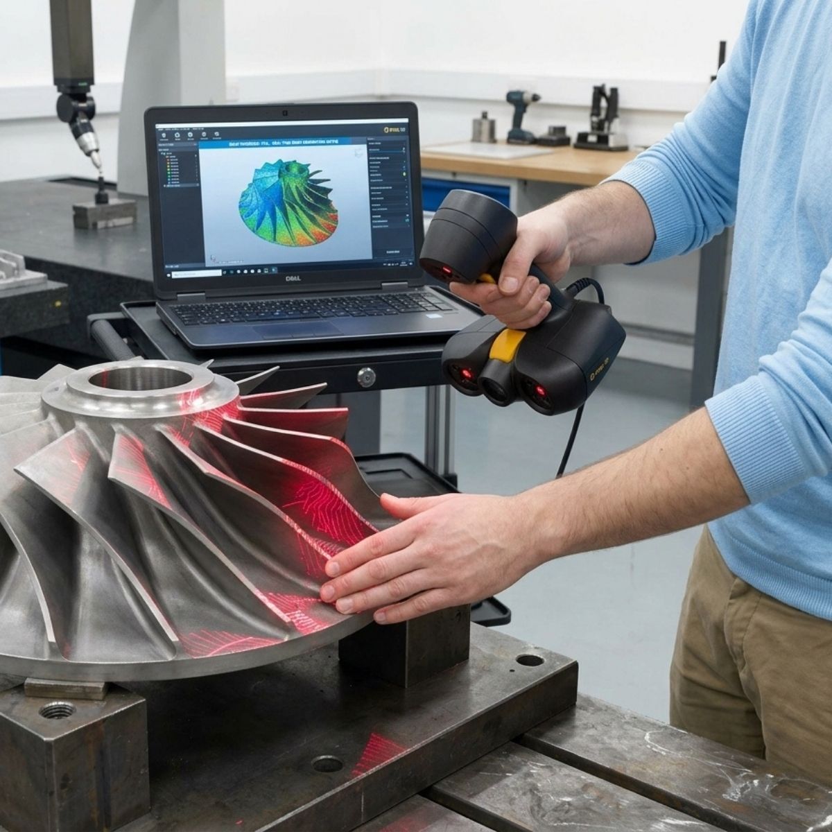 Digitalización con Láser Scan 3D PEEL | Tecnaice.