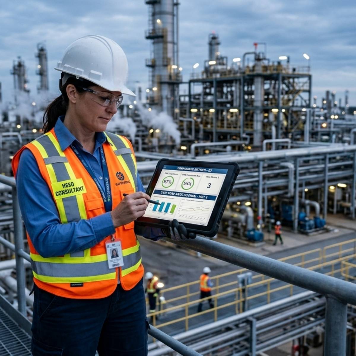 Consultoría especializada en sistemas integrados HSEQ y mitigación de riesgos operativos por TECNA ICE.