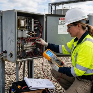 Inspección técnica y diagnóstico de rectificadores de protección catódica por TECNA ICE.
