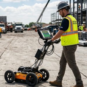 Inspección Georadar GPR para detección de utilidades | Tecnaice.